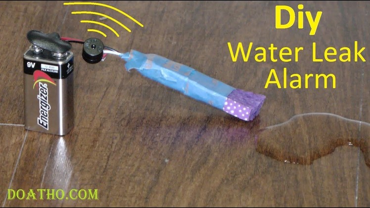 How to Make a Simple Water Leak Detector Alarm Sensor at Home (Project 1)