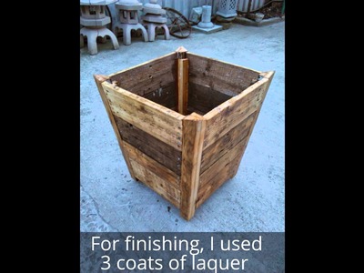 How to make a wood planter from pallet wood