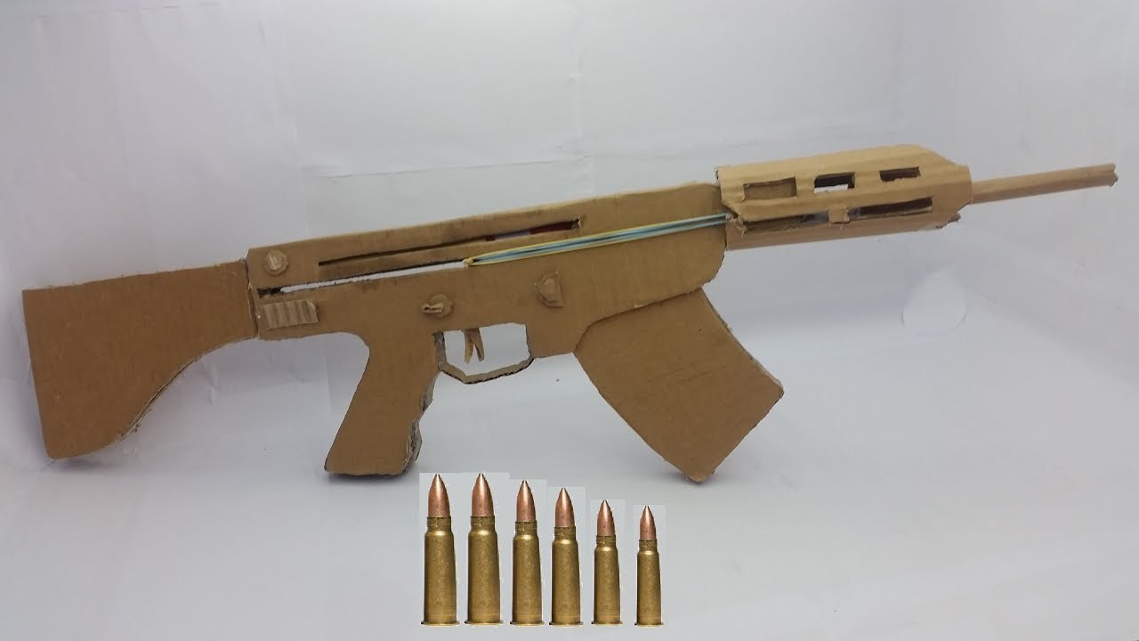 How to Make Gun at Home Easy with Cardboard M-16