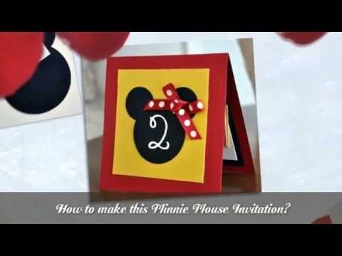 How to make Minnie Mouse invitations