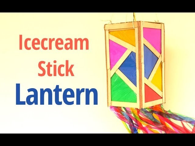 How to Make Paper Lantern from Icecream Sticks | Diwali Lanterns Making at Home | StylEnrich