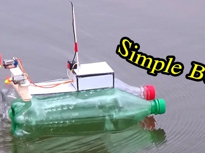 How to make Simple Boat - Homemade RC boat Easy from Plastic bottle - Mr H2 Diy