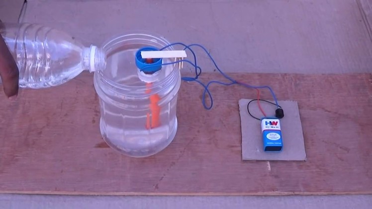 How to make water alarm in home.