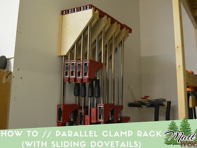 How To. Woodworking  Clamp Rack (With Sliding Dovetails)