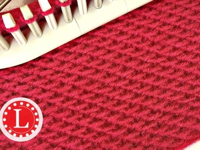 LOOM KNITTING Stitches Chinese Wave  aka Knit Loop | Slip Stitch Honeycomb | Loomahat