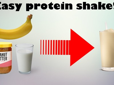 Make a protein shake without protein powder!? (Simple)