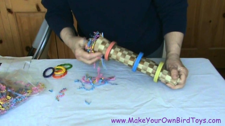 Make Your Own Bird Toys Roll Up Forager