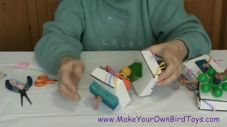 Make Your Own Bird Toys Small Forage Boxes