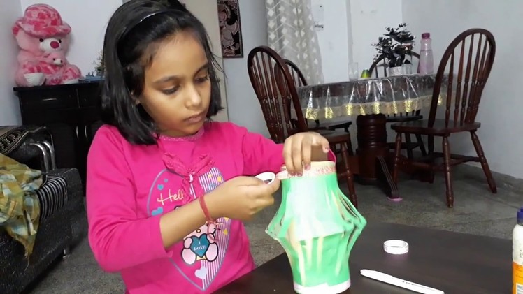 Making a Paper Lamp: Kids Homework
