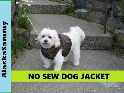 No Sew Dog Jacket- Recycled Fleece Dog Coat Vest