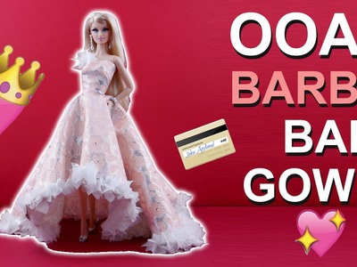 OOAK Crystal & Brocade BALL GOWN - Barbie Collector