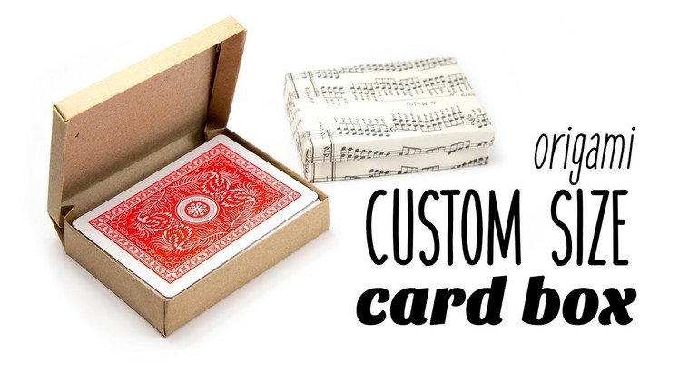 Origami Hinged Card Box - Custom Size ♥︎ Paper Kawaii