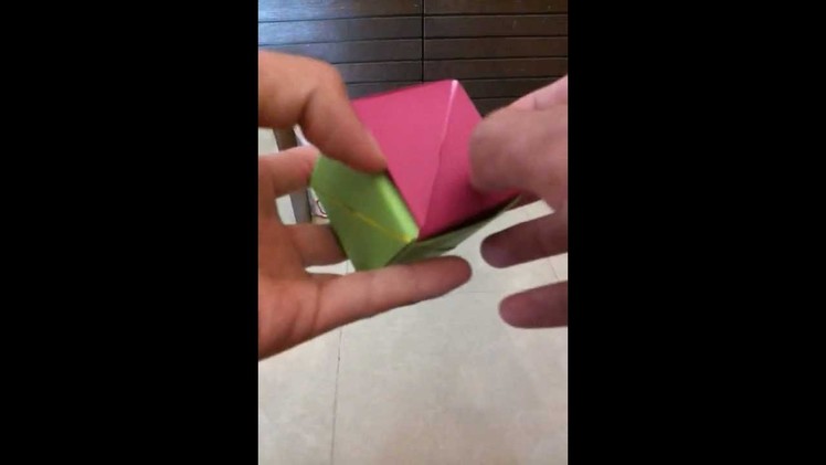 Origami Transforming Rose Cube