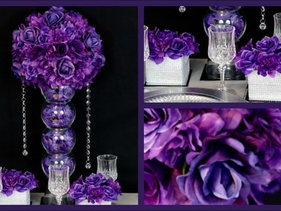 Passion Purple Passion Centerpiece.  DIY. How to create the Passion Purple Centerpiece