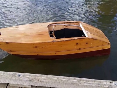 Plywood boat small electric inboard