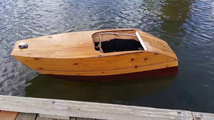 Plywood boat small electric inboard