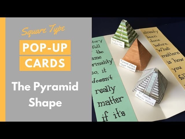 Pop-Up Cards Tutorial - The Pyramid Shape