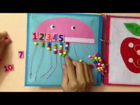 Quiet book for kid - Skill practice book 8.felt book. busy book