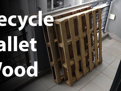 Reclaim and recycle pallet wood using only a hammer