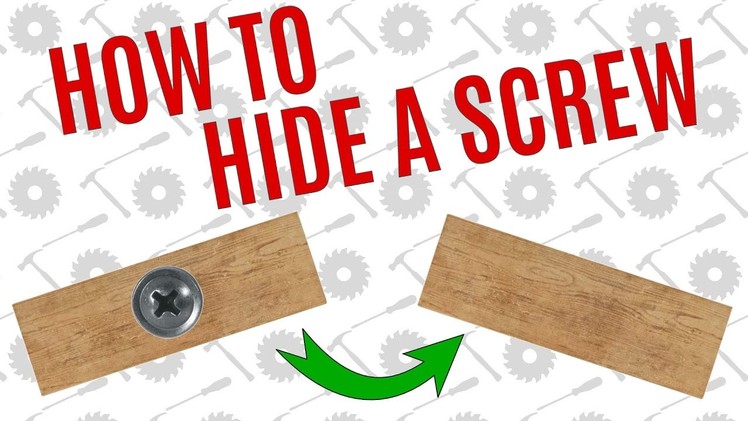 Simple Way To Hide A Screw - Average Joe's Quick Tips