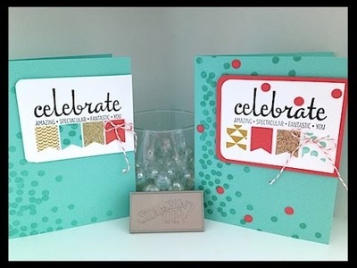 Simply Simple Now or WOW. FLASH CARD - Celebrate Banner Card by Connie Stewart
