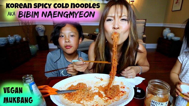 SPICY COLD NOODLES aka bibim Naengmyeon • MUKBANG