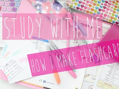Study With Me: How I Make Flashcards  ♡