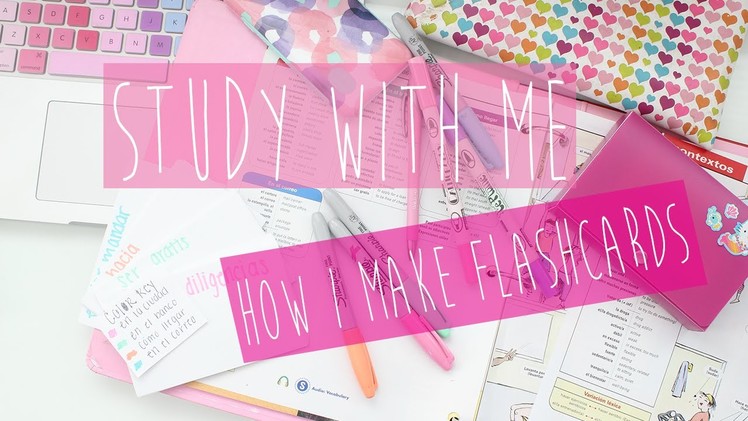 Study With Me: How I Make Flashcards  ♡