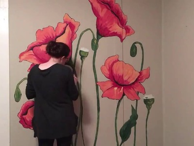 Time-lapse Poppy Mural