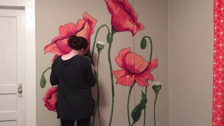 Time-lapse Poppy Mural