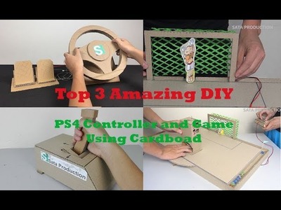 Top 3 Amazing DIY PS4 Controller and Game Using Cardboad