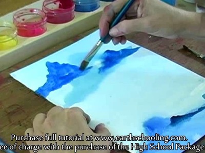 Waldorf Watercolor Painting for High Schoolers from Earthschooling.com