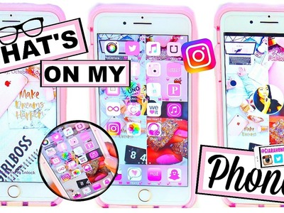 What's On My iPhone 7 Plus Rose Gold?! + Cute Icon & Wallpaper HACKS! | October 2016