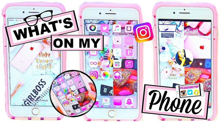 What's On My iPhone 7 Plus Rose Gold?! + Cute Icon & Wallpaper HACKS! | October 2016