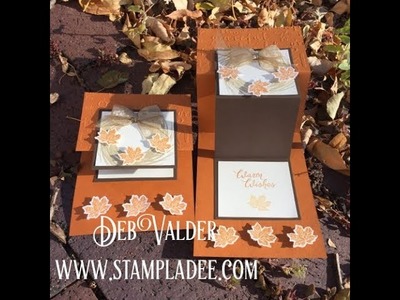 Z Fold Panel Card using Harvest Wreath Stamp Set with Deb Valder