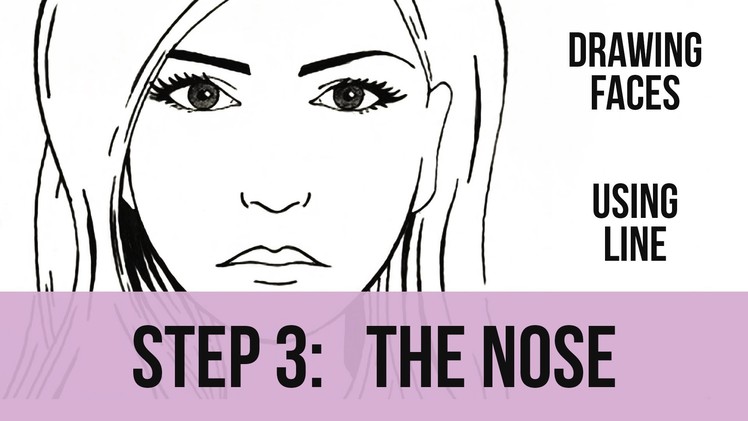 3 Drawing Faces using line The Nose from Goodbye-Art Academy