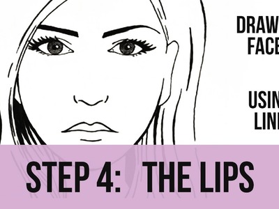 4 Drawing Faces using line The Lips from Goodbye-Art Academy