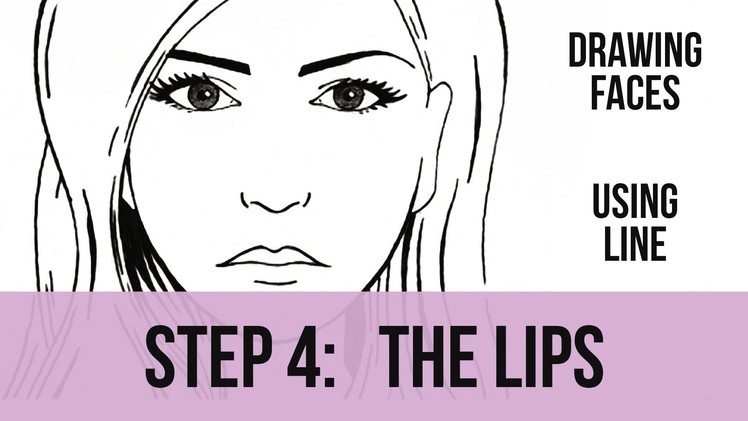 4 Drawing Faces using line The Lips from Goodbye-Art Academy