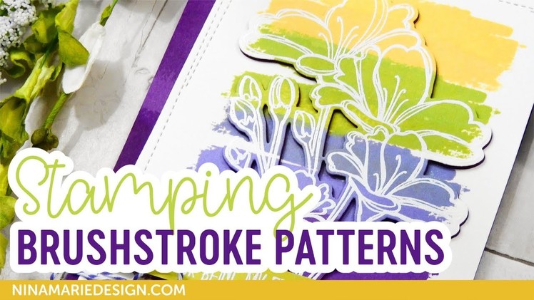 Brushstroke Pattern Stamping Featuring Simon Says Stamp Products