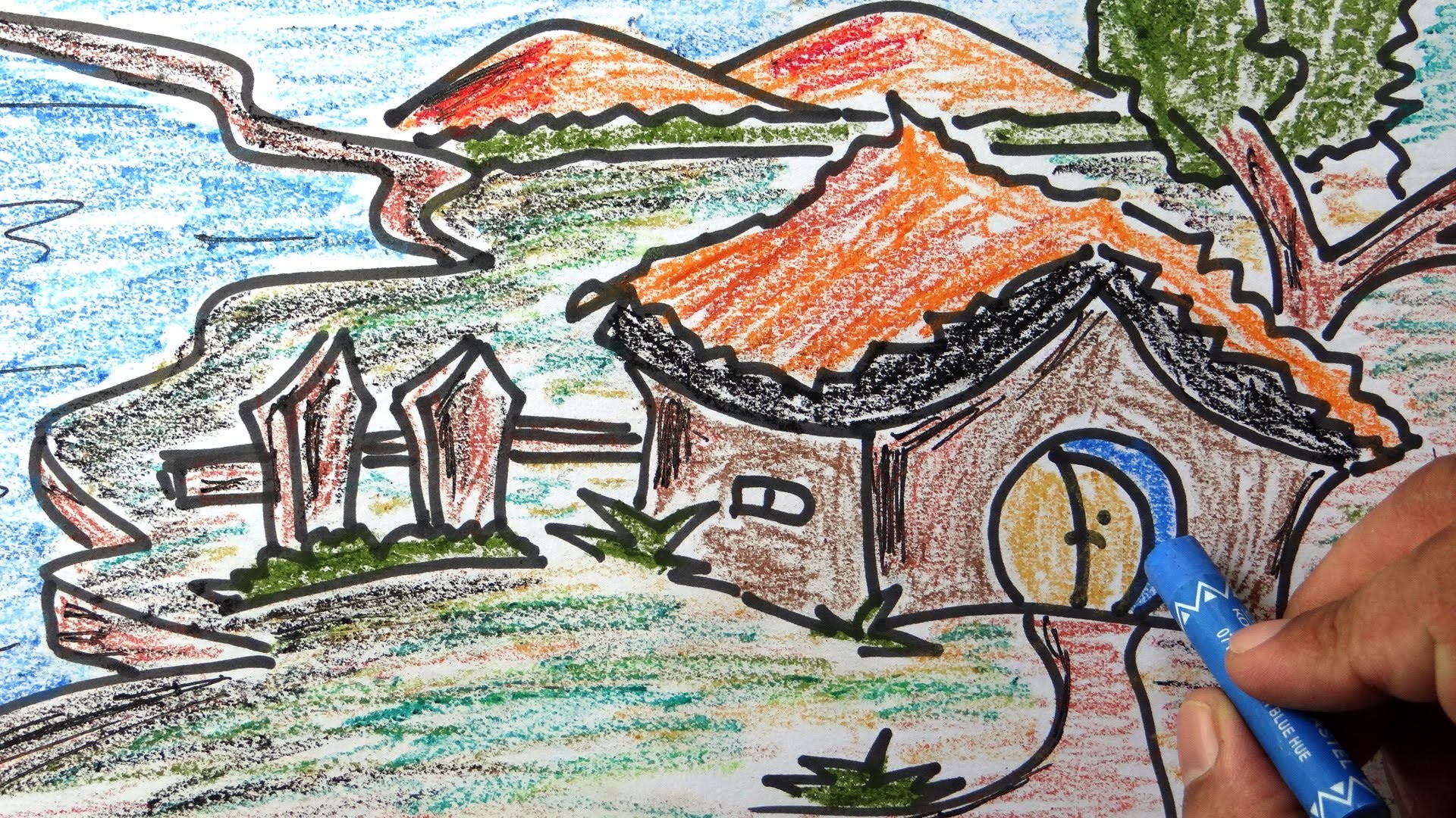 Pencil Drawing Pictures Of Scenery Colour Draw a cute baby fox. pencil drawing pictures of scenery colour
