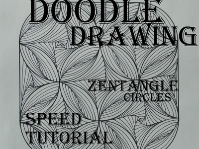 Draw Complex Zentangle Paradox Design for Beginners, Doodle Art Tutorial Drawing Step by Step How To