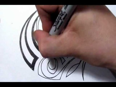 Drawing a Simple Tribal Maori Design - Quick Sketch