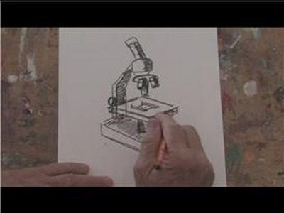 Drawing Basics : How to Draw a Microscope