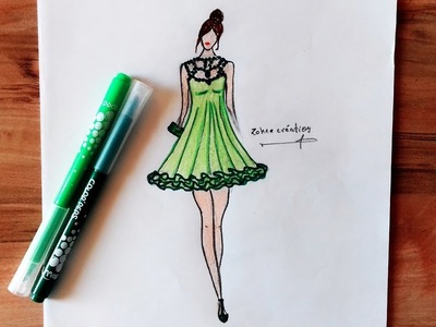 Fashion Green Dress