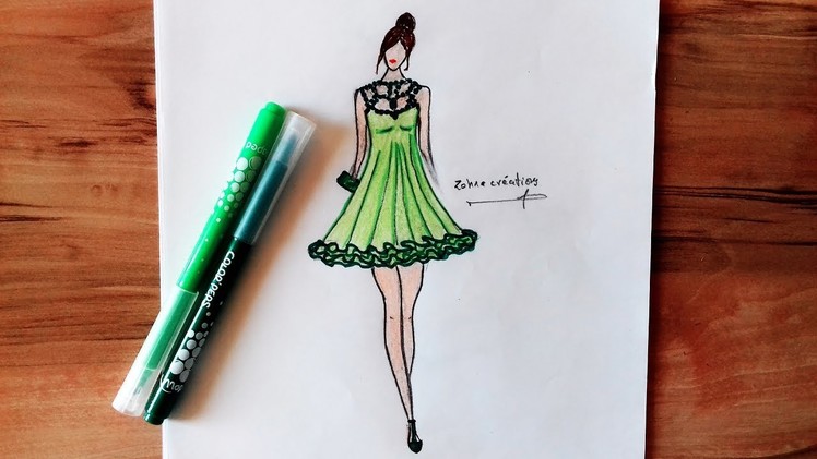 Fashion Green Dress