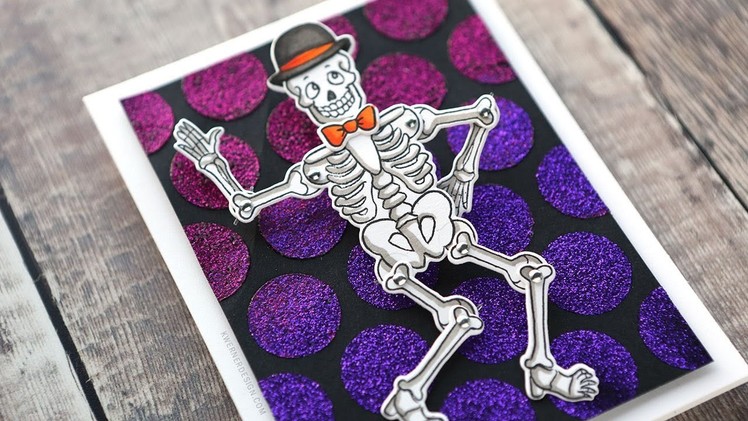 FUN HALLOWEEN SKELETON CARD - How to Use the Wiggle Wobble Sets from Art Impressions