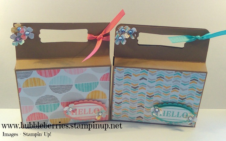" Hello " Treat or Gift Box using Stampin' Up!