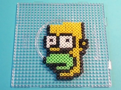 Homer Simpson Hama Perler Beads Pixel Tutorial DIY video