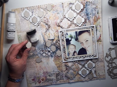 How to create mixed media page by Marta Lapkowska 'Memories'