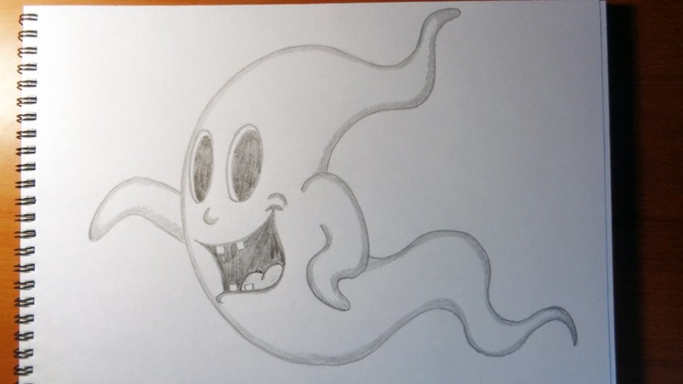 How to draw a ghost, Como dibujar un fantasma Halloween stuff